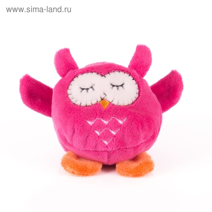 фото Мягкая игрушка «мячик - розовая сова», 7 см button blue