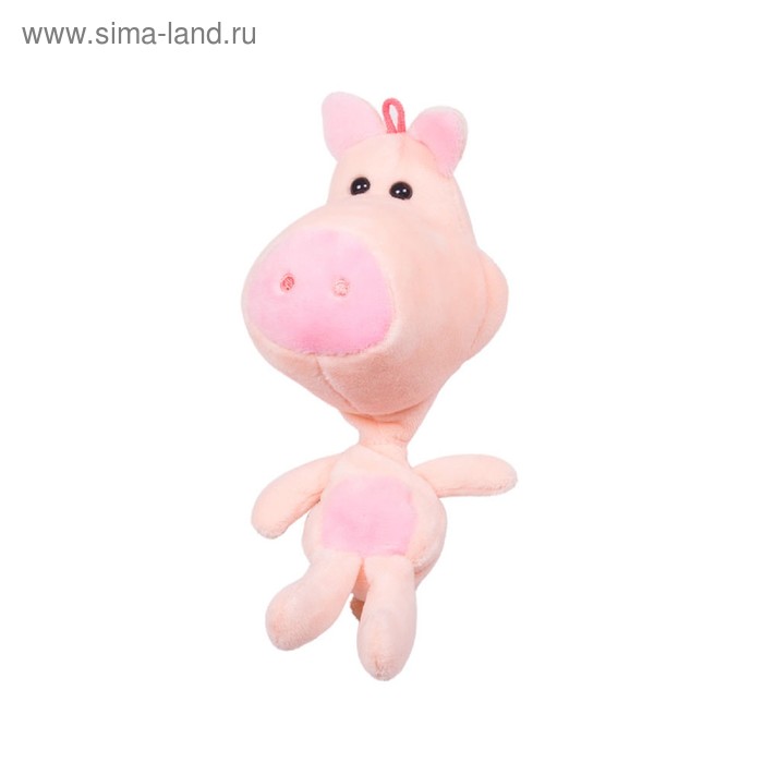 фото Мягкая игрушка-подвеска «свинка», 20 см button blue