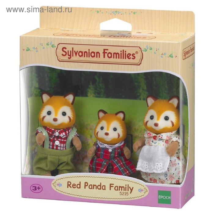 Набор «Семья Красных панд», 3 фигурки