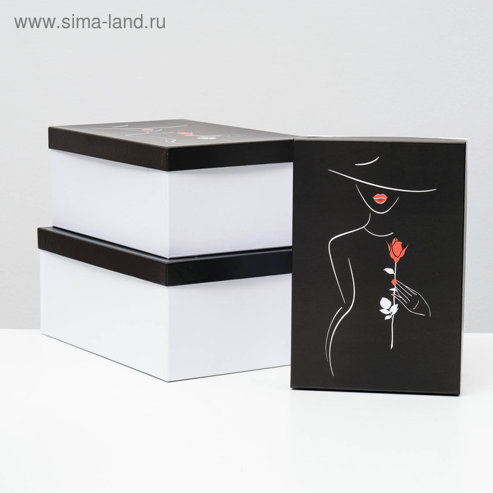 

Набор коробок 3 в 1 ,белый, 30,5 х 20 х 13 - 26 х 17,5 х 11 см