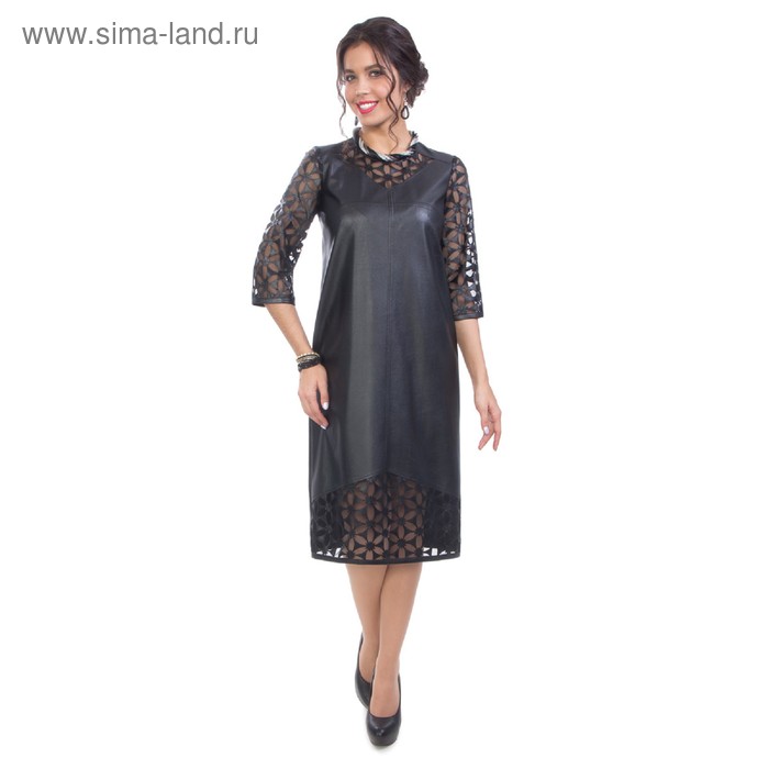 Платье женское, размер 42, цвет чёрный