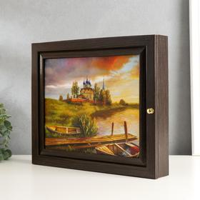

Ключница "Храм на берегу" 26х31х6 см