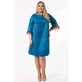 

Платье женское, размер 52, цвет бирюзовый