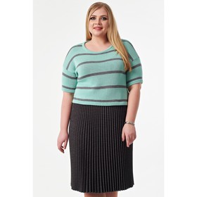 

Джемпер женский, размер 58, цвет мятный, серый