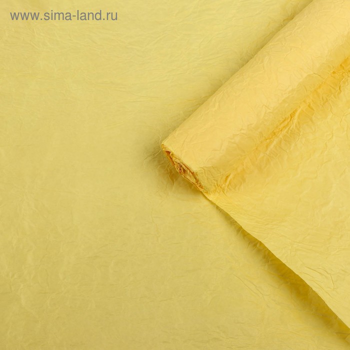 

Бумага упаковочная "Эколюкс", желтая пастель, 0,7 x 5 м