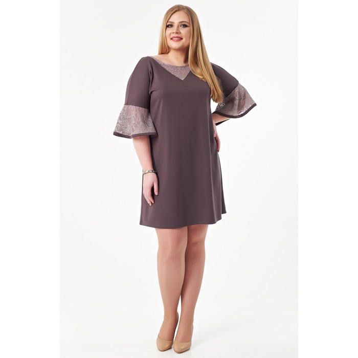 

Платье женское, размер 54, цвет коричневый