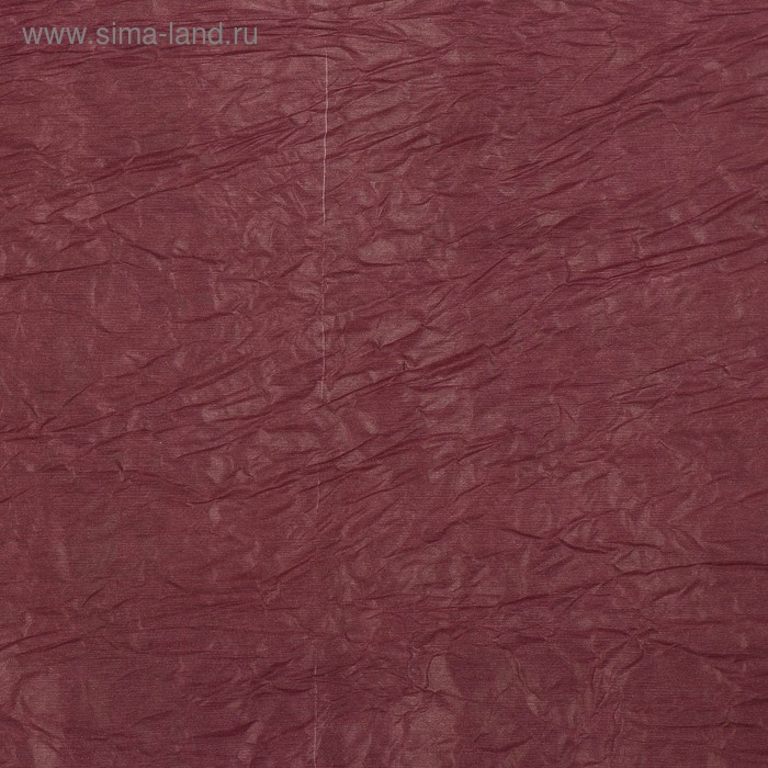 

Бумага упаковочная, жатая, эколюкс, бордовая, однотонная, двусторонняя, рулон 1 шт., 0,7 x 5 м