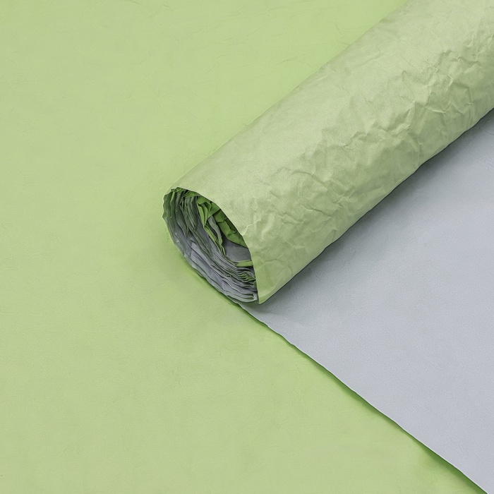 Бумага упаковочная перламутровая Эколюкс двухцветная, морская волна - салатовый, 0,7 x 5 м