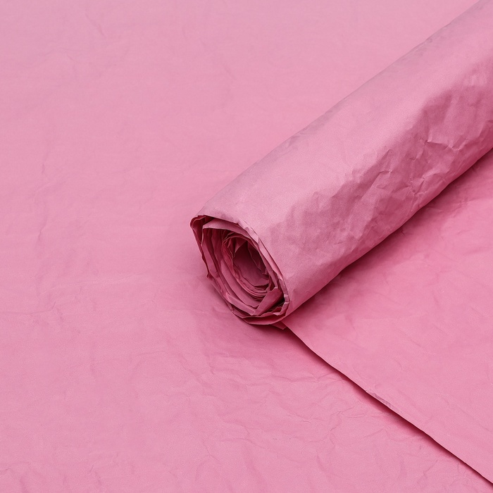 Бумага упаковочная перламутровая Эколюкс, розовая, 0,7 x 5 м бумага упаковочная эколюкс двухцветная морская волна зеленый 0 67 x 5 м