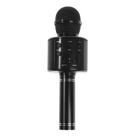 Микрофон для караоке Belsis MA3001BE, Bluetooth, FM, microSD, чёрный Ош