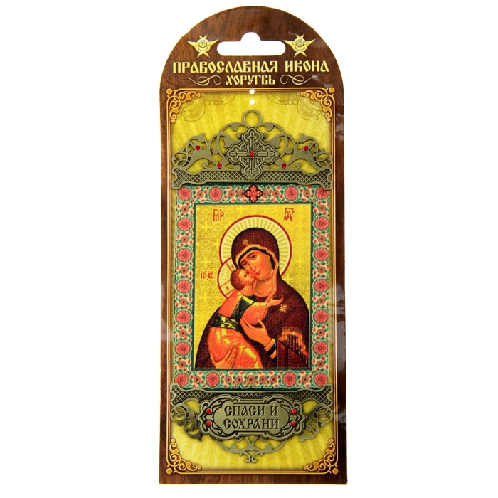 Икона-хоругвь "Владимирская икона Божией Матери"