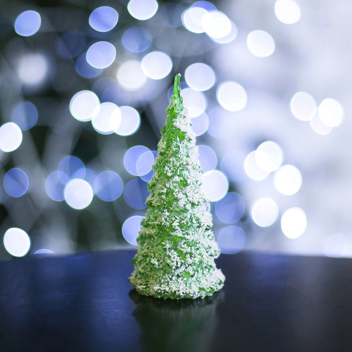 Игрушка световая "Снежная елочка", 13 см, батарейки в комплекте