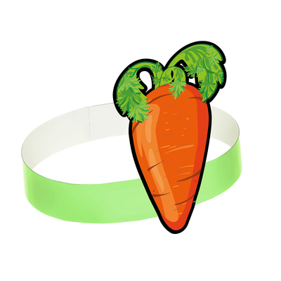 Маска-ободок «Морковка», картон