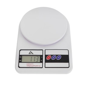 Весы кухонные Luazon LVK-704, электронные, до 7 кг, белые Ош