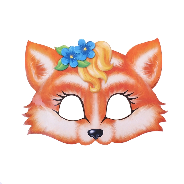 Маска карнавальная "Лиса"