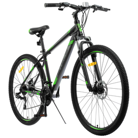 

Велосипед 29" Stels Navigator-900 MD F010, цвет чёрный/зелёный, размер 17,5"