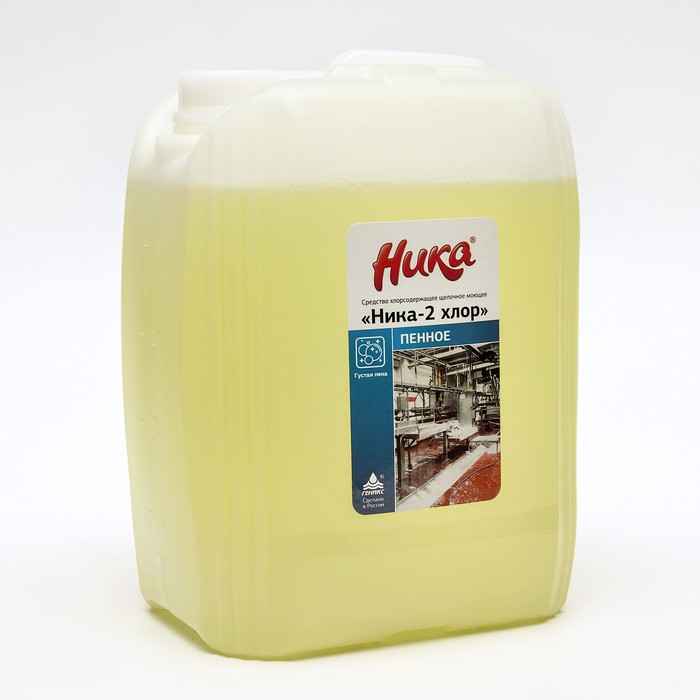 Средство хлорсодержащее щелочное моющее Ника-2 хлор (пенное), канистра 6,0 кг