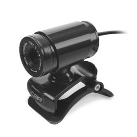 Веб-камера CBR CW 830M Black, 0.3 МП, 640х480, USB 2.0, микрофон, чёрная Ош