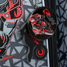 

Рюкзак каркасный Hummingbird T, 37.5 х 29 х 19, для мальчика, Moto Racing, серый/красный
