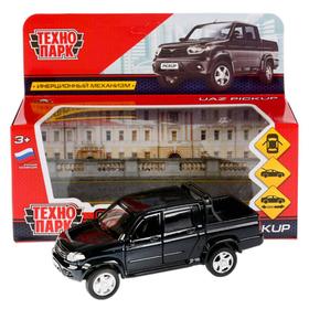 

Машина металлическая УАЗ pickup, цвет чёрный, 12 см, открывающиеся двери, инерция