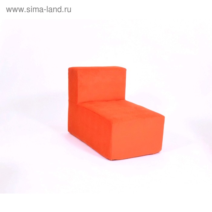 Кресло-модуль «Тетрис», размер 50 х 80 см, цвет оранжевый, велюр