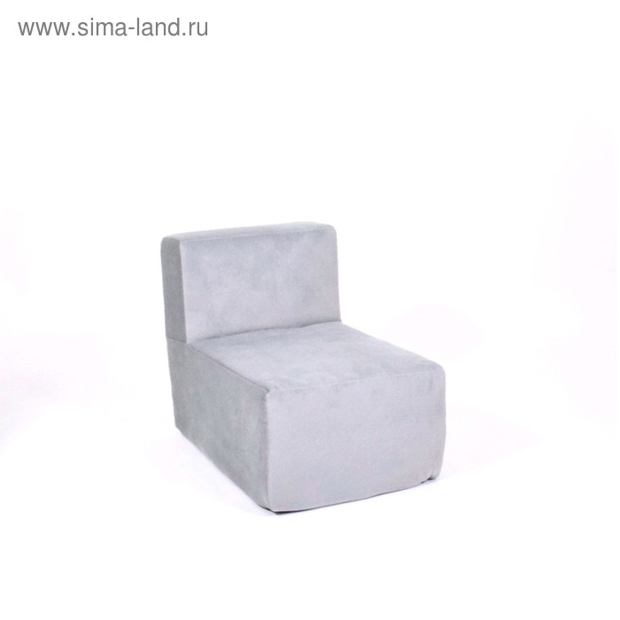 Кресло-модуль «Тетрис», размер 50 х 80 см, цвет серый, велюр