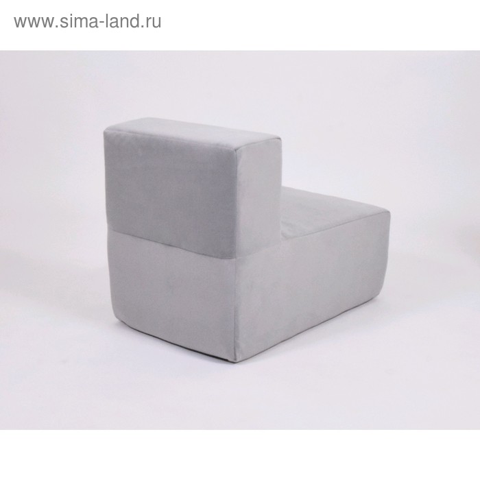 фото Кресло-модуль «тетрис», размер 50 х 80 см, цвет серый, велюр wowpuff