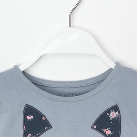 

Лонгслив для девочки KAFTAN "Kitten" р.34 (122-128), серый