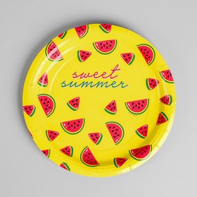 

Тарелка бумажная Sweet summer, 18 см