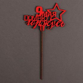 

Топпер «9 мая», 101х66 мм, красный