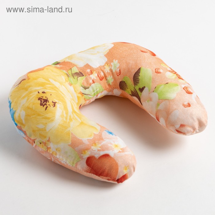 фото Подушка подкова 35х35 см, микс, холофайбер,п/э 100% vesta
