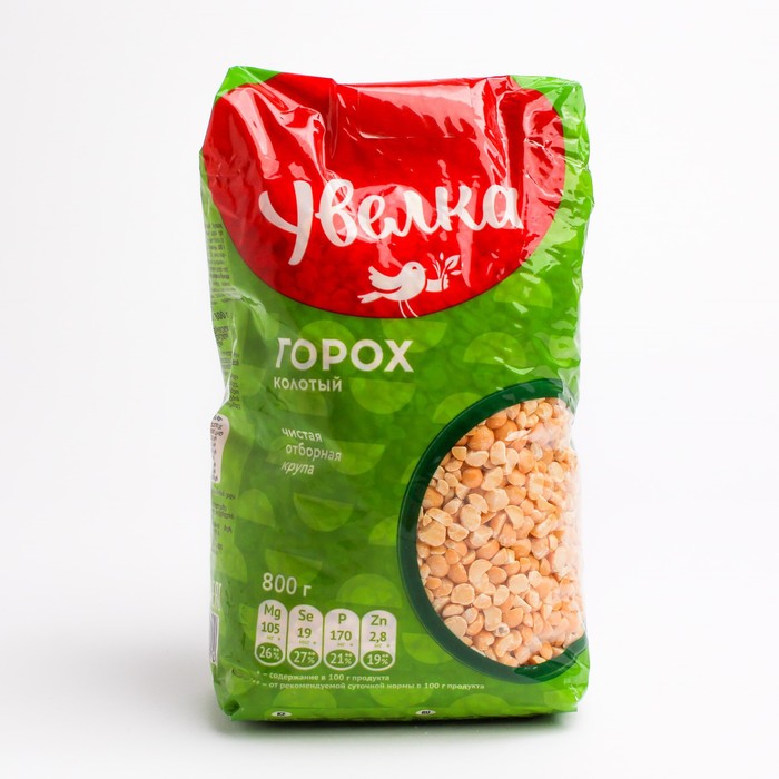 

Горох УВЕЛКА колотый 800г м/у