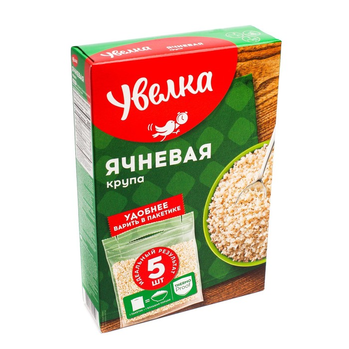 

Крупа ячневая УВЕЛКА в пакете д/варки 400г (5*80г)
