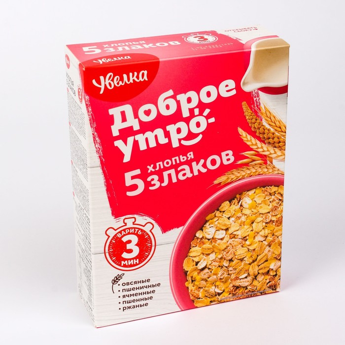 

Хлопья УВЕЛКА 5 зерновые тонкие 350г
