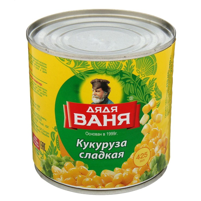 

Кукуруза консервированная ДЯДЯ ВАНЯ 340г ж/б