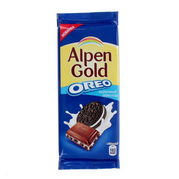 

Шоколад Alpen Gold 90г/мол/с орео