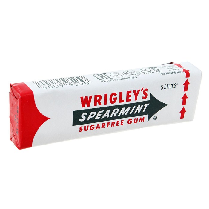 

Жевательная резинка Wrigley's Spearmint, 13 г