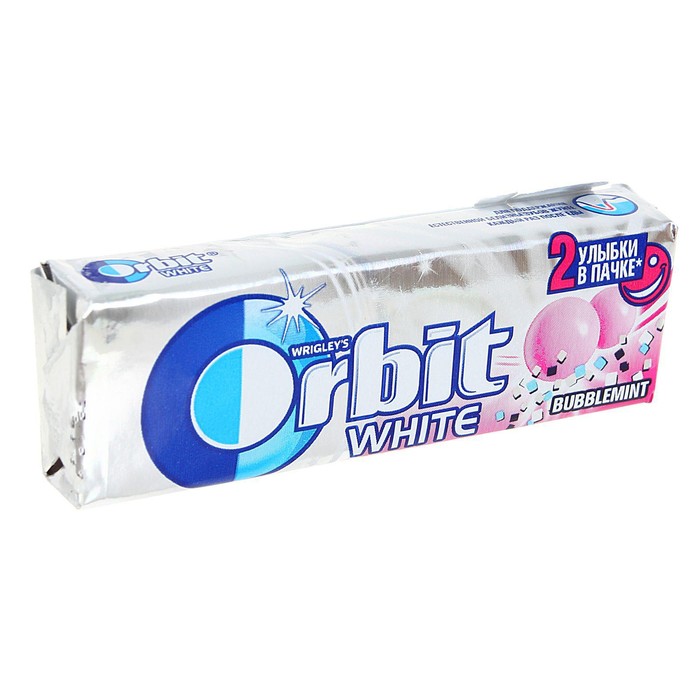 

Жевательная резинка Orbit Bubblemint, 13,6 г