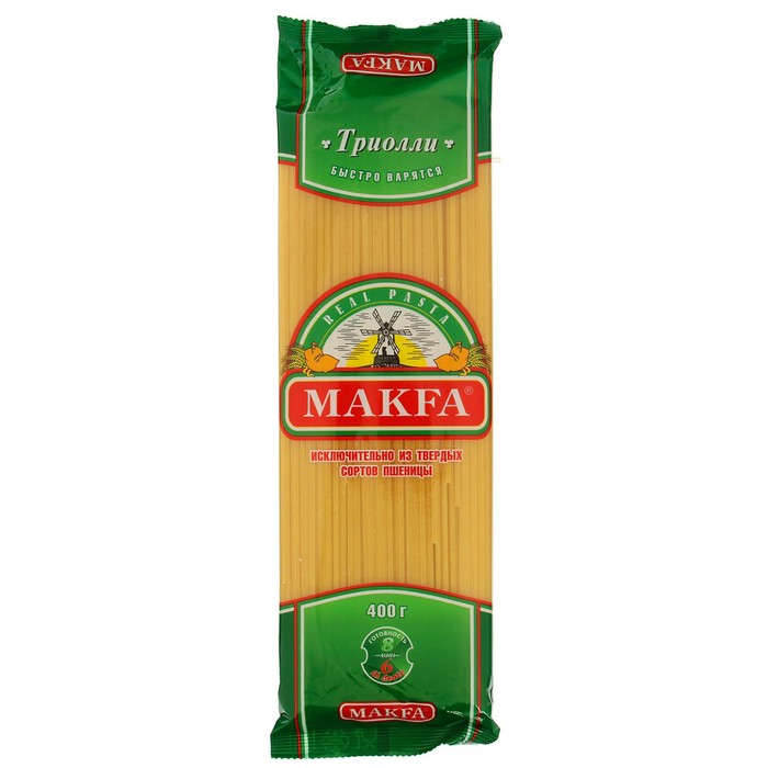 

Макаронные изделия МАКФА Триолли Вермишель длинная оригинальная 400г