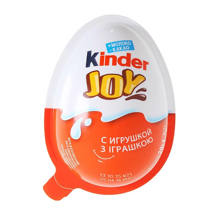 

Шоколадное яйцо KINDER JOY, 20 г