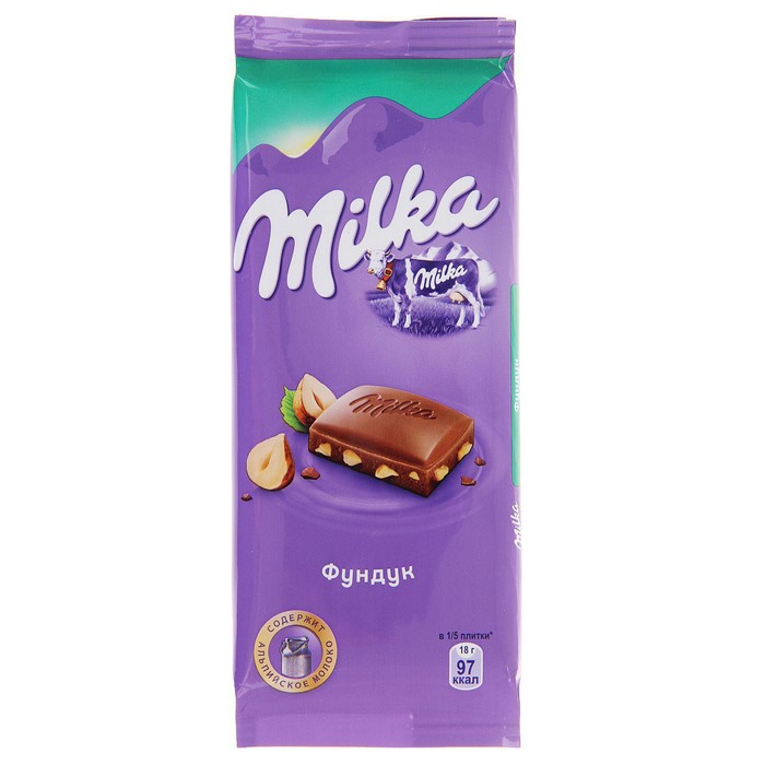 

Шоколад молочный Milka с фундуком, 90 г