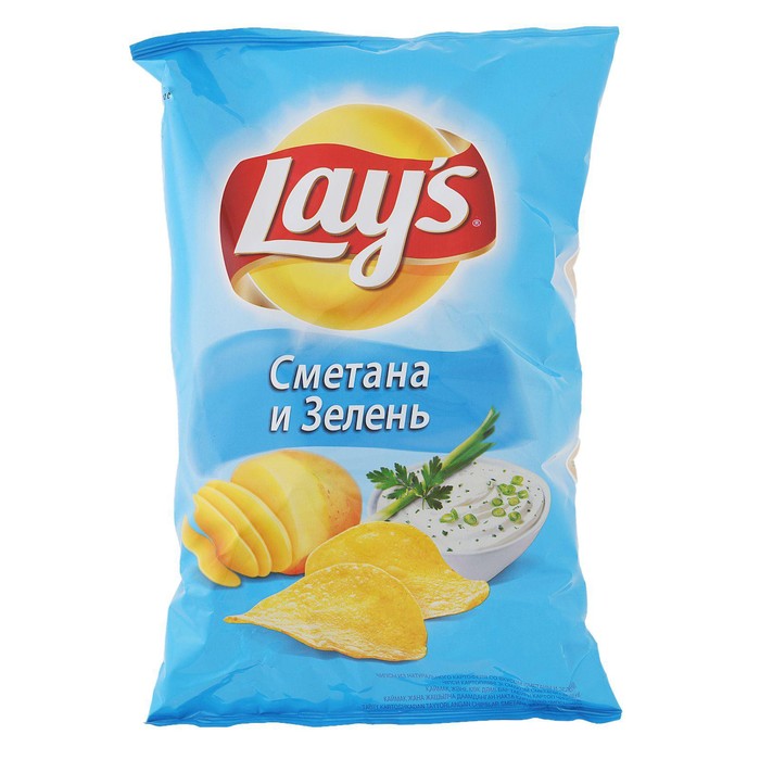

Чипсы Lay's 140-150г/Сметана зелень