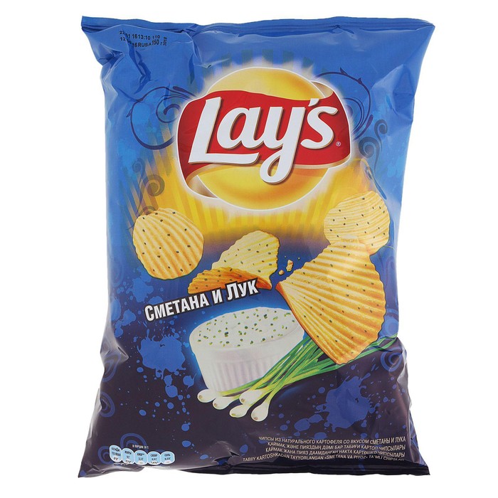

Чипсы Lay's 140-150г/Сметана и лук