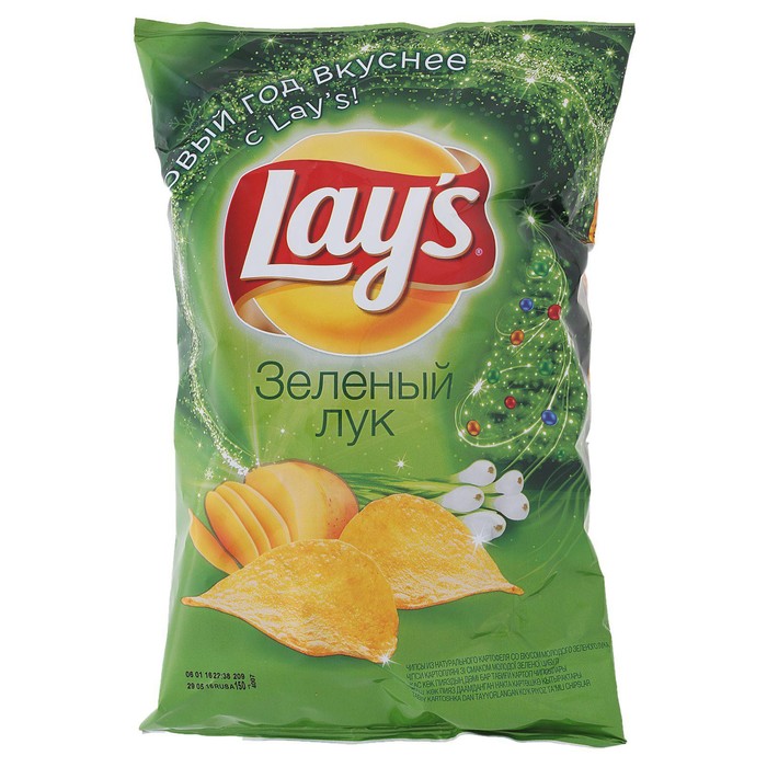 

Чипсы Lay's 140-150г/Молодой зеленый лук