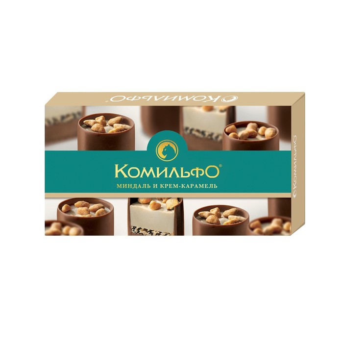 

Конфеты "КОМИЛЬФО" с миндалём и крем-карамелью, 116 г