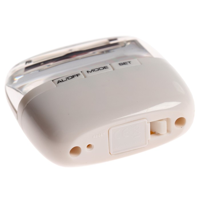 Часы-будильник на солнечной батарее с прозрачным дисплеем, МИКС