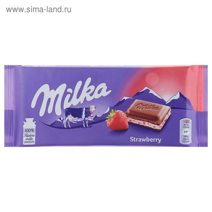 

Шоколад молочный Milka, клубничный йогурт, 100 г