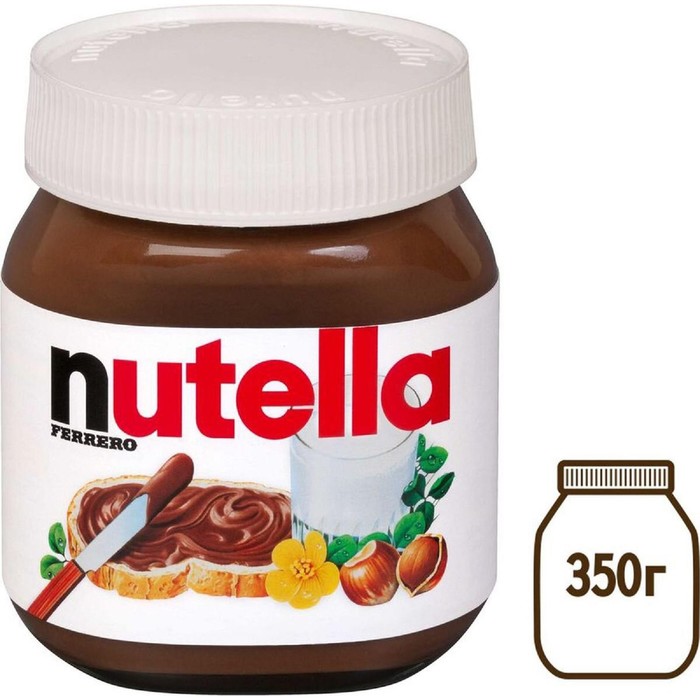 

Паста шоколадно-ореховая NUTELLA 350г/с какао