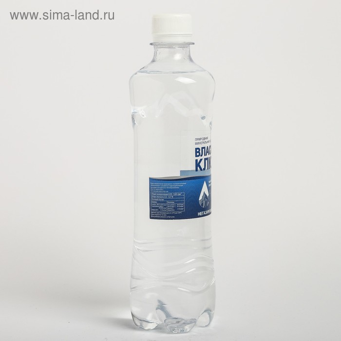 Природная минеральная столовая вода Власов ключ 0,5л. негаз.
