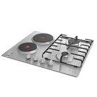 Варочная поверхность Gorenje GE690X, комбинированная, 4 конфорки, 60 см, серебристая - Фото 2